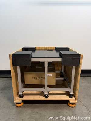 Work Bench With Egrotron Styleview Sit Stand Combo Arm