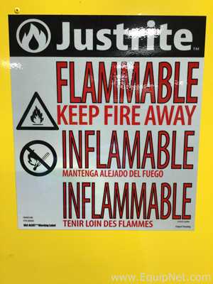 Gabinete de Almacenamiento de Inflamables JustRite Requisitos de aire 55 GALS