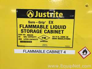 Gabinete de Almacenamiento de Inflamables JustRite Requisitos de aire 55 GALS