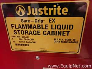 Gabinete de Almacenamiento de Inflamables JustRite Requisitos de aire 4 GALS.  4 Galones