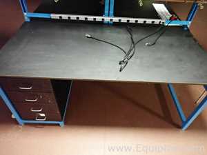 Lot of 7 Lab Benches with Attached Drawers