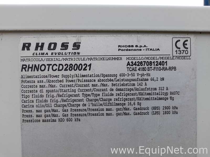 Resfriador RHOSS TCAE 4180
