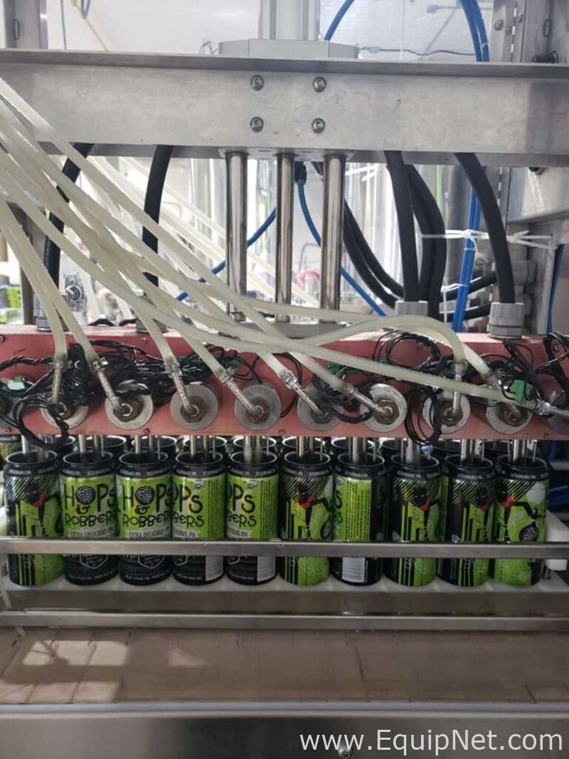 Cask ACS X2 10 Head 2 Seamer Can Filling Line with V2 Depalletizer