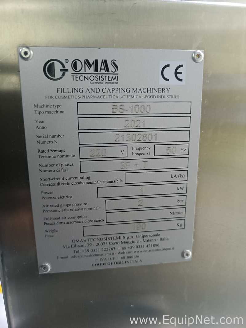 Sistema De Llenado Y Tapado De Líquidos Totalmente automático Omas G 250