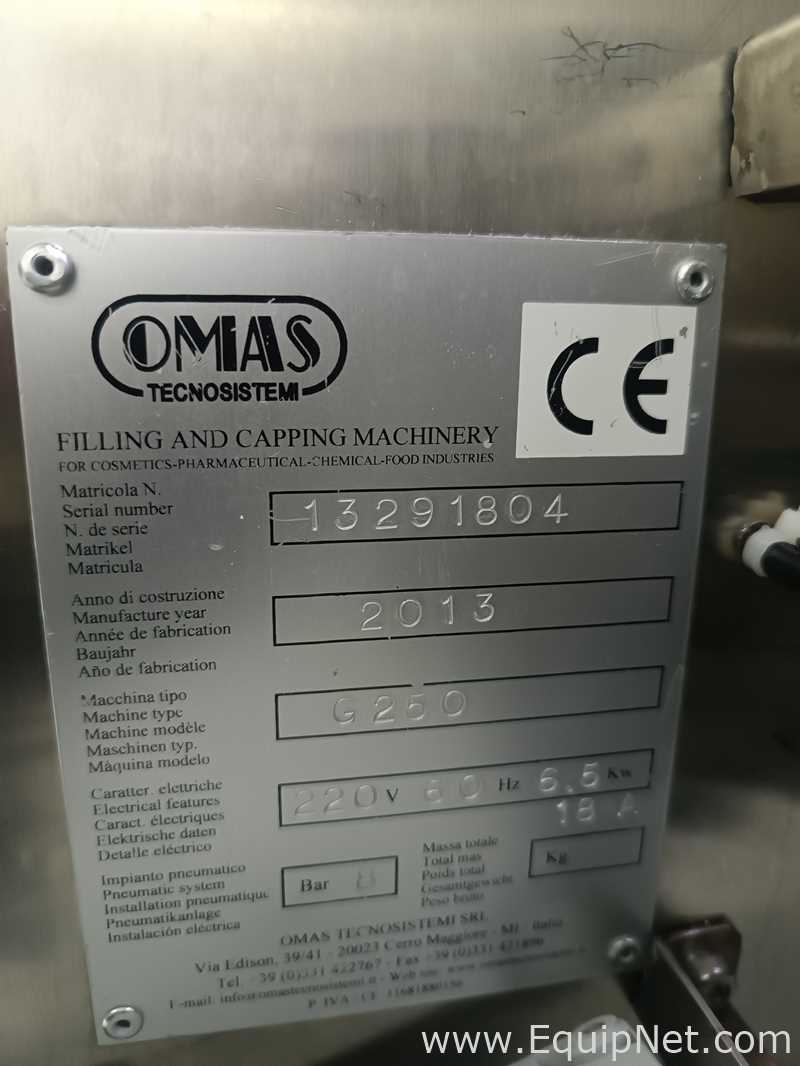 Sistema De Llenado Y Tapado De Líquidos Totalmente automático Omas G 250