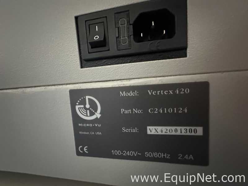 Equipamento de Medição Micro Vu Corporation Vertex420