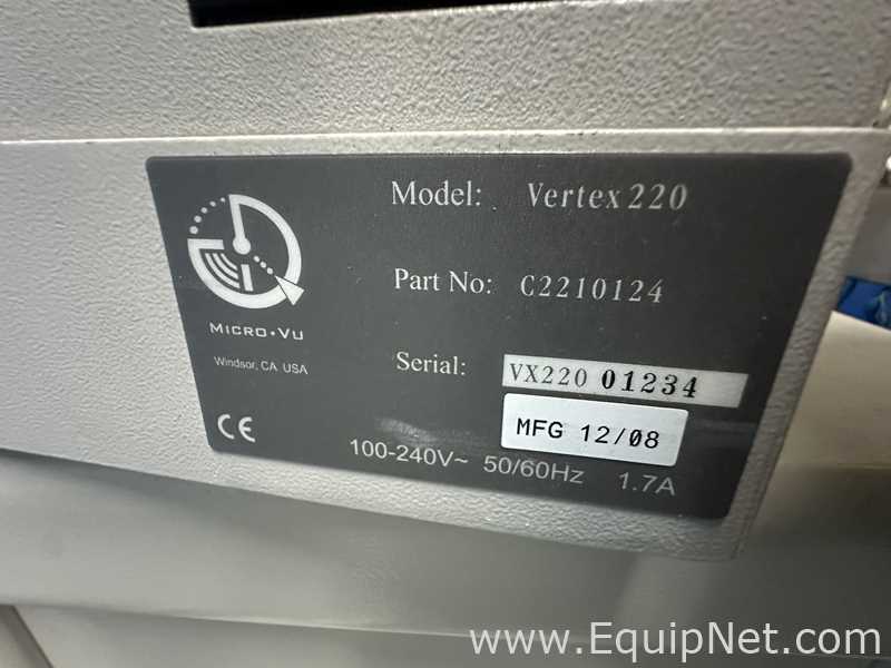 Equipamento de Medição Micro Vu Corporation 220