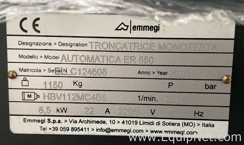 Talhadeira e Linha de Corte Longitudinal Emmegi Automatica ER 650