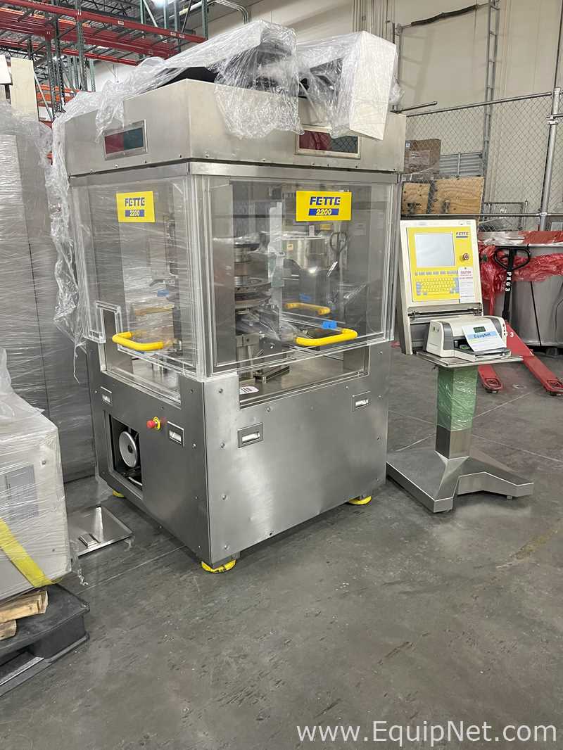 Fette 2200 Tablet Press 36 Station with B Tooling