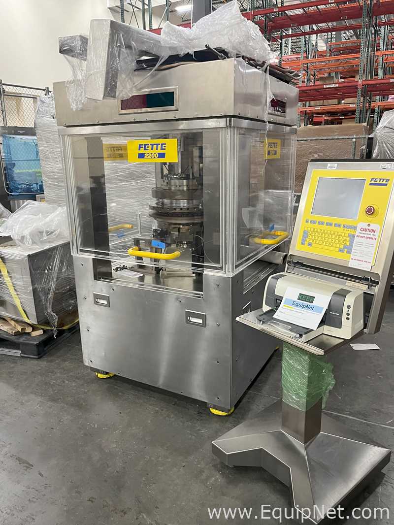 Fette 2200 Tablet Press 36 Station with B Tooling