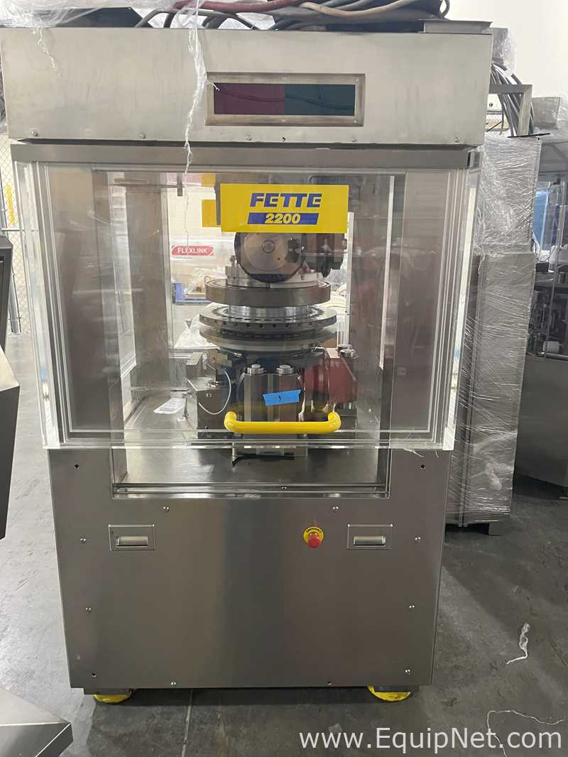 Fette 2200 Tablet Press 36 Station with B Tooling