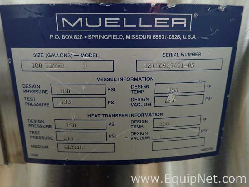 Tanque Mueller Company Requisitos de Ar 100 L