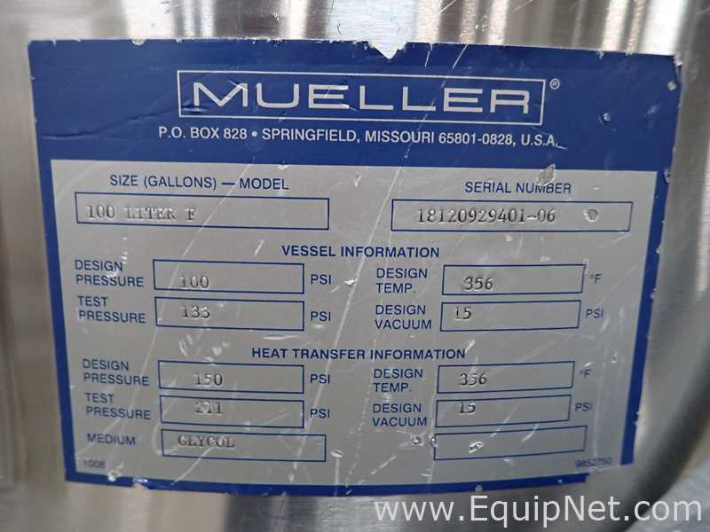 Tanque Mueller Company Requisitos de Ar 100 L