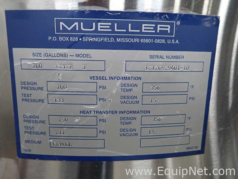 Tanque Mueller Company Requisitos de Ar 100 L