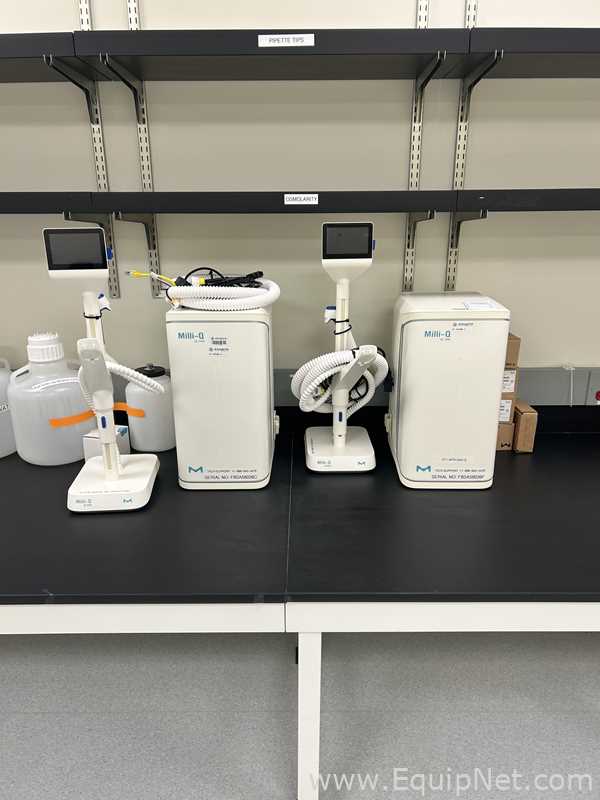 Lote de 2 Sistema de Purificación y Destilación de Agua Millipore IQ 7000
