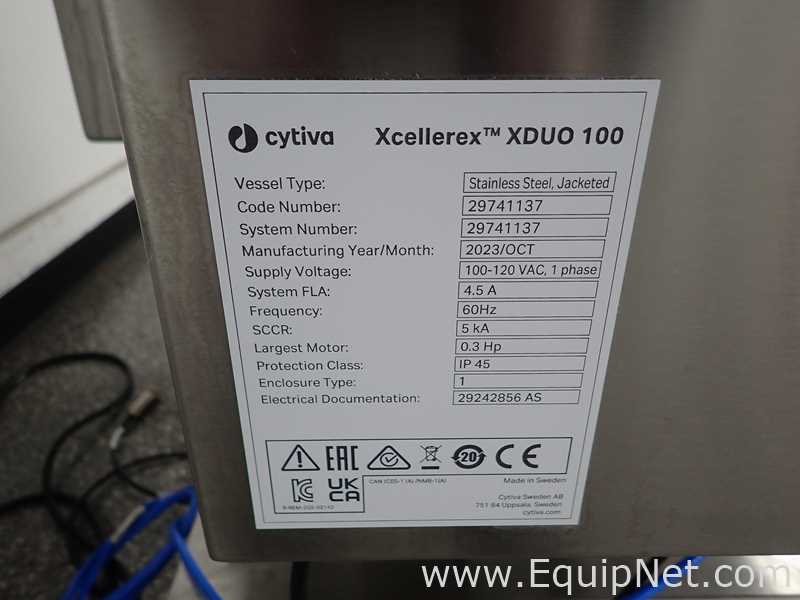 Cytiva Xcellerex XDUO 100 Single Use Mixing System