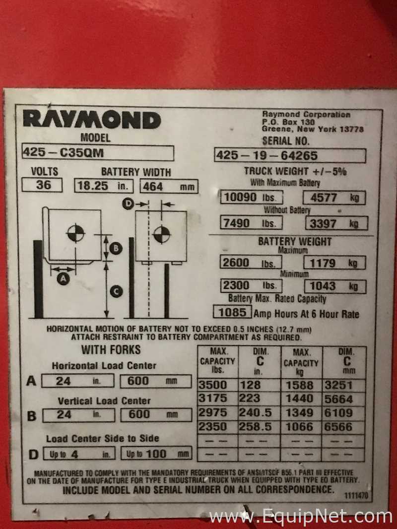 Montacargas Raymond  425-C35QM