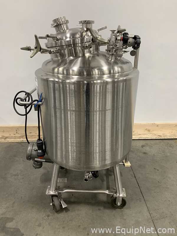 Precision Stainless 300 Liter Insulated Mobile Mixing Tank - V-3482