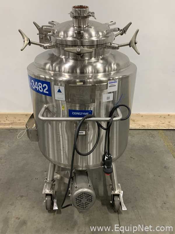 Precision Stainless 300 Liter Insulated Mobile Mixing Tank - V-3482