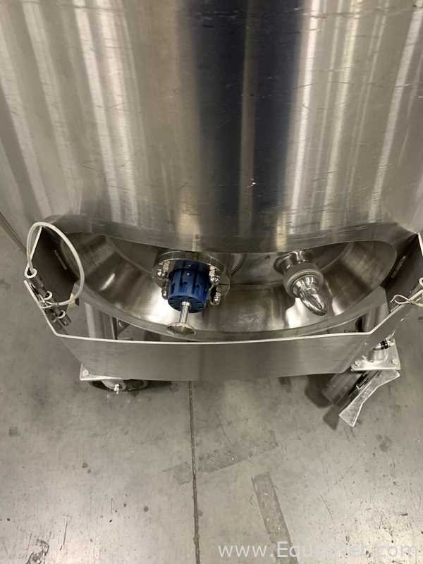 Precision Stainless 300 Liter Insulated Mobile Mixing Tank - V-3482