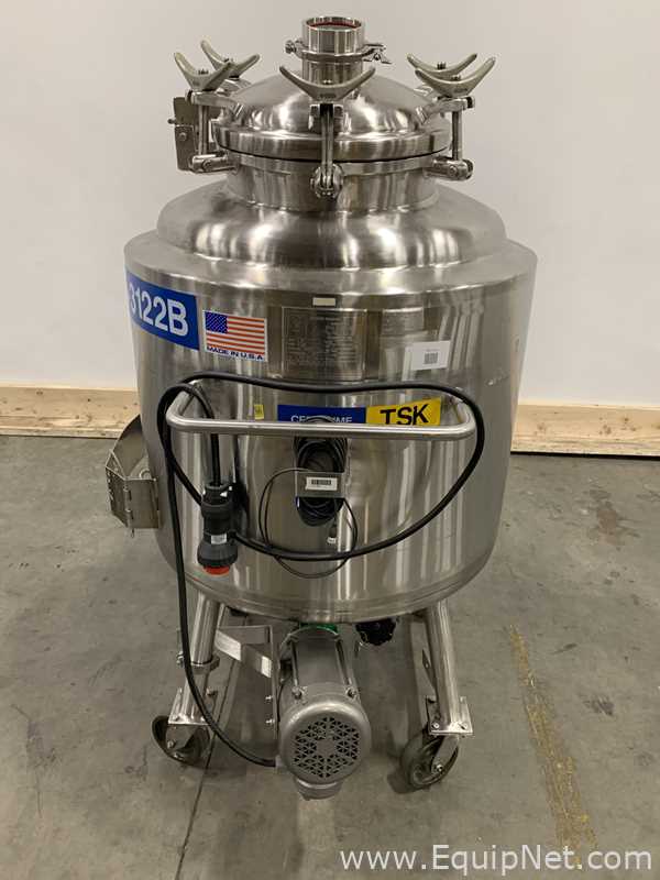Precision Stainless 300 Liter Insulated Mobile Mixing Tank - V-3122B