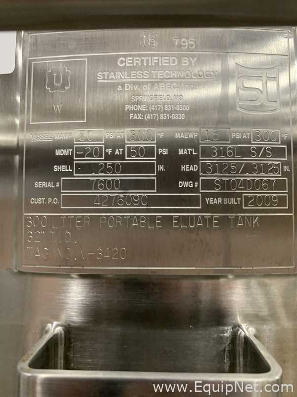 Stainless Technologies - ABEC 300 Liter Insulated Mobile Mixing Tank - V-3420