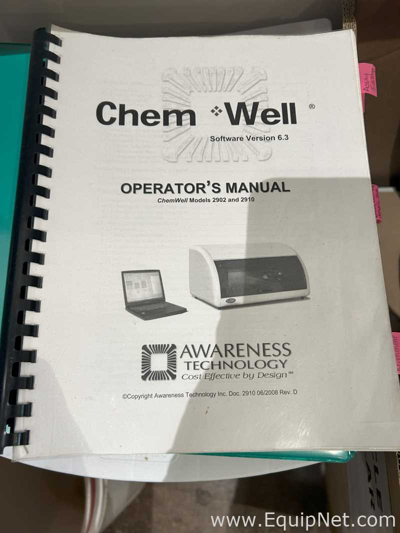 For Sale Unitech ChemWell For Wine Model 2900 with Cuvette Auto Washing System