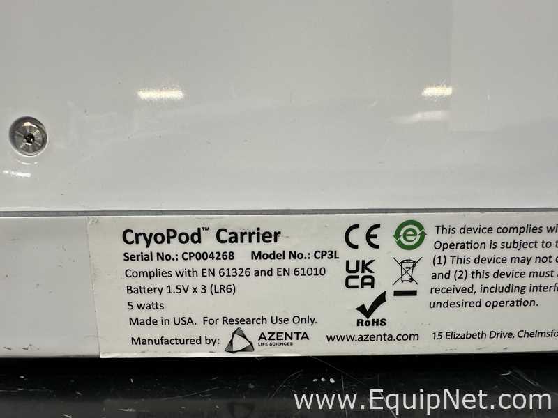 Lot Of 2 Azenta Life Sciences CP3L CryoPod Carriers