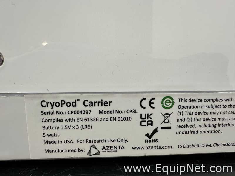 Lot Of 2 Azenta Life Sciences CP3L CryoPod Carriers