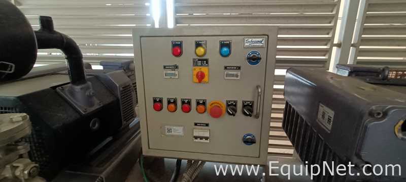 Toshniwal TMS-105 Vacuum System With Two Vacuum Pumps And Tank