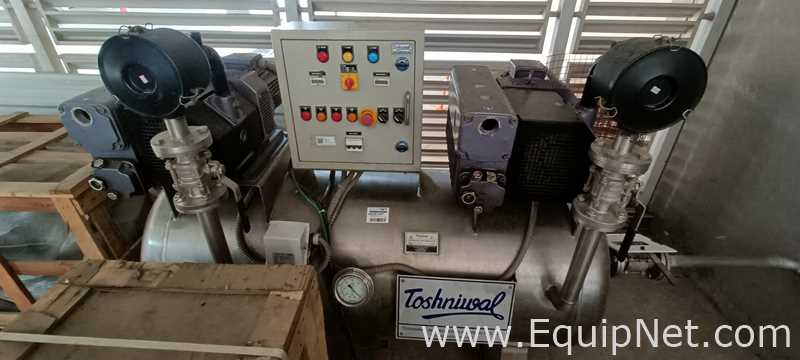 Toshniwal TMS-105 Vacuum System With Two Vacuum Pumps And Tank