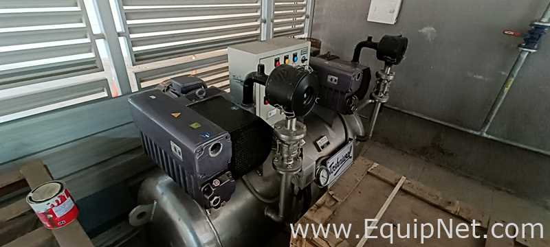 Toshniwal TMS-105 Vacuum System With Two Vacuum Pumps And Tank