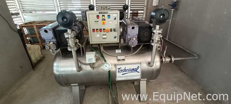 Toshniwal TMS-105 Vacuum System With Two Vacuum Pumps And Tank
