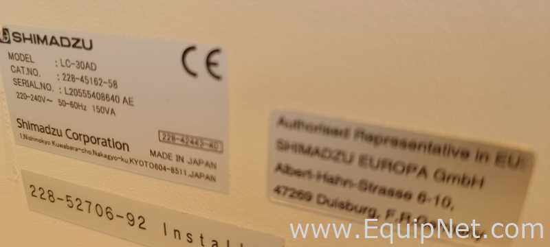 HPLC Shimadzu SIL-30ACMP