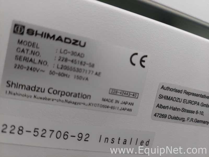 HPLC Shimadzu SIL-30ACMP