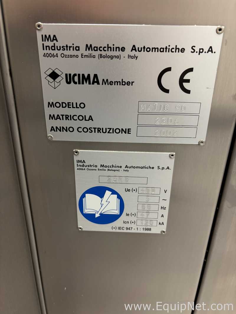 Máquina Encapsuladora y Llenadora de Cápsulas IMA Matic 90
