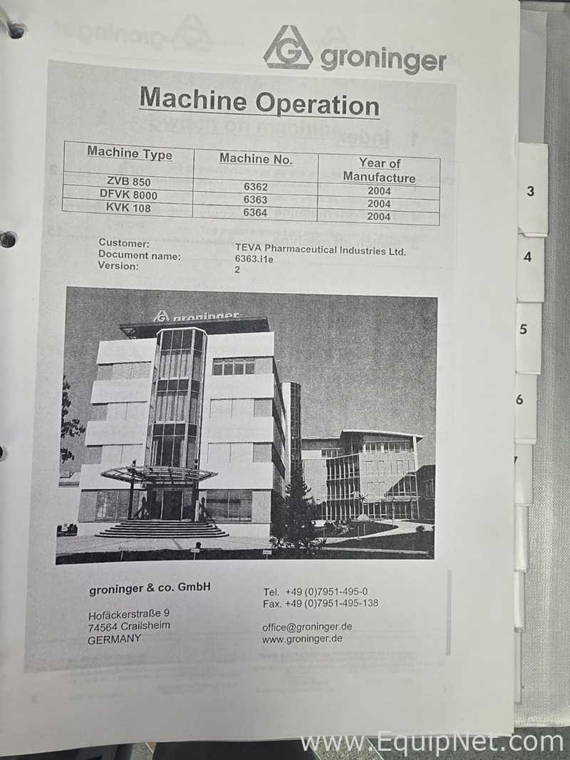 Linhas de Combinação Envasadora-Tampadora Monobloco  Groninger DFVK8000