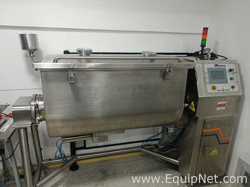 Mezclador De Cinta En Acero Inoxidable Asemaq ASQ-MRB Con Capacidad De 150 kg