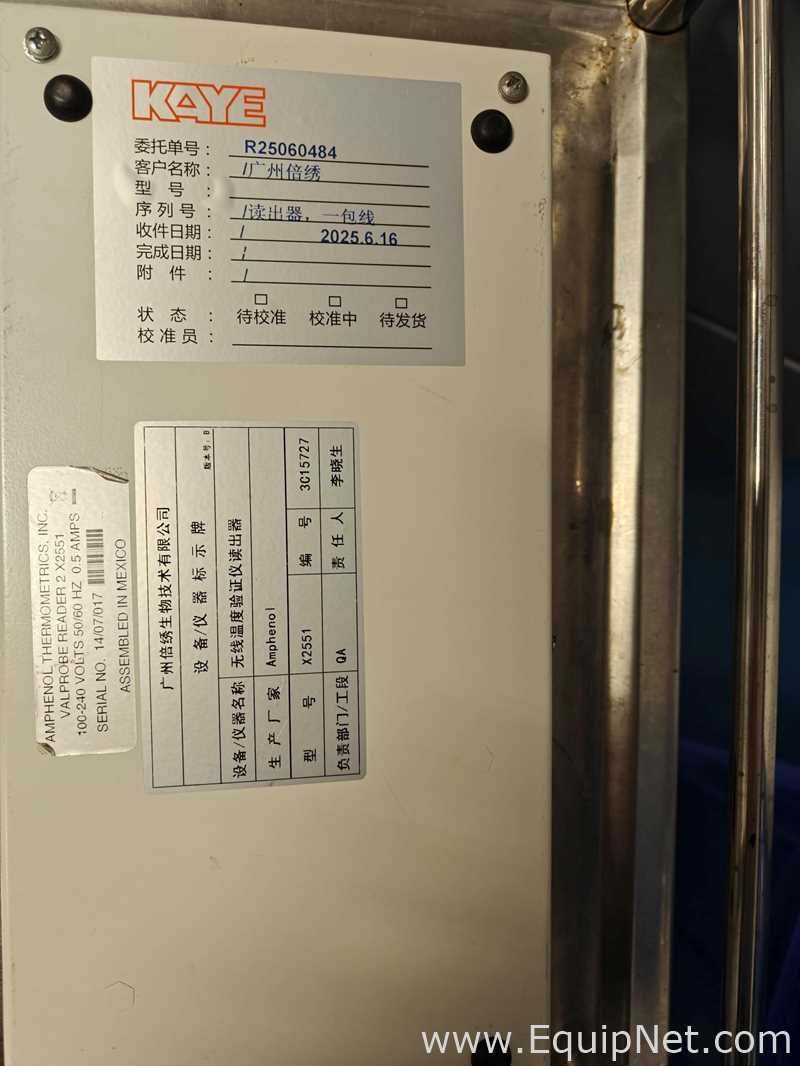 Equipo de verificación o medición electrónica GE Thermometrics Limited X2551