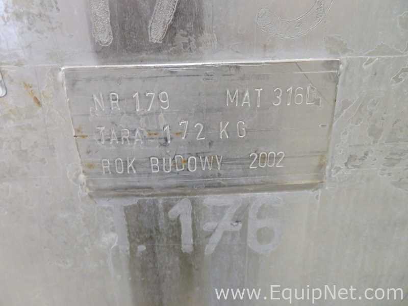 Noone Engineering Ltd. Stainless Steel 1000 Liter IBC Container