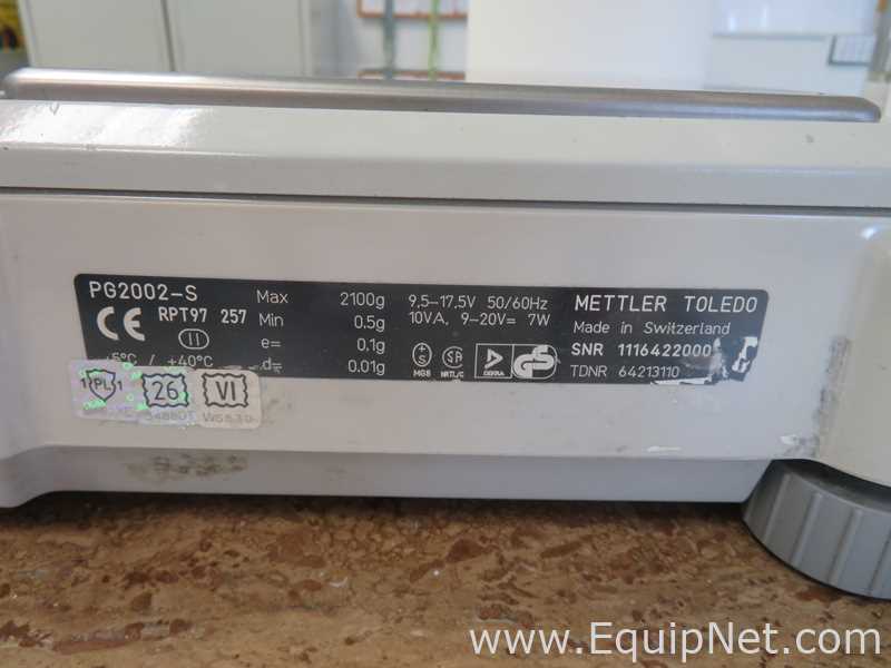 Mettler Toledo PG2002-S Analytical Balance with Power Supply