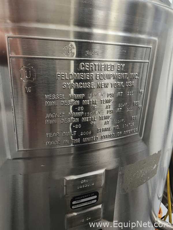 Tanque Feldmeier Equipment Inc. Requisitos de aire 150 L