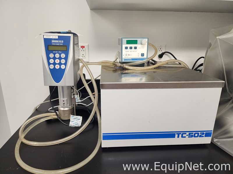 Brookfield LVDV II P CP Viscometer with TC 502 Water Bath and Circulator