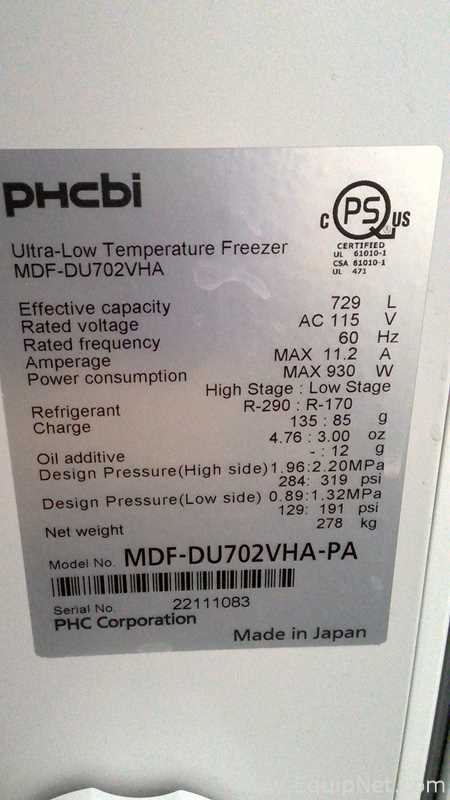 Congelador PHCBI MDF-DU702VHA-PA