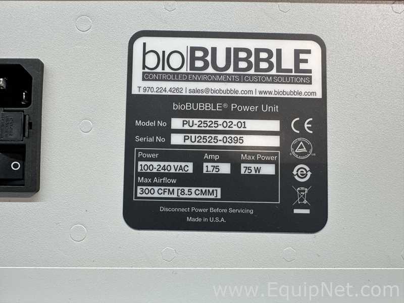 BioBubble PU-2525-02-01 4 Foot Benchtop Biocontainment Enclosure