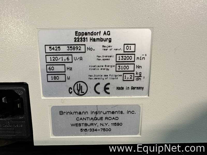 Eppendorf 5415 D Laboratory Centrifuge