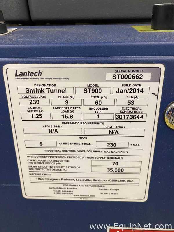 Túnel de Calor Lantech ST900