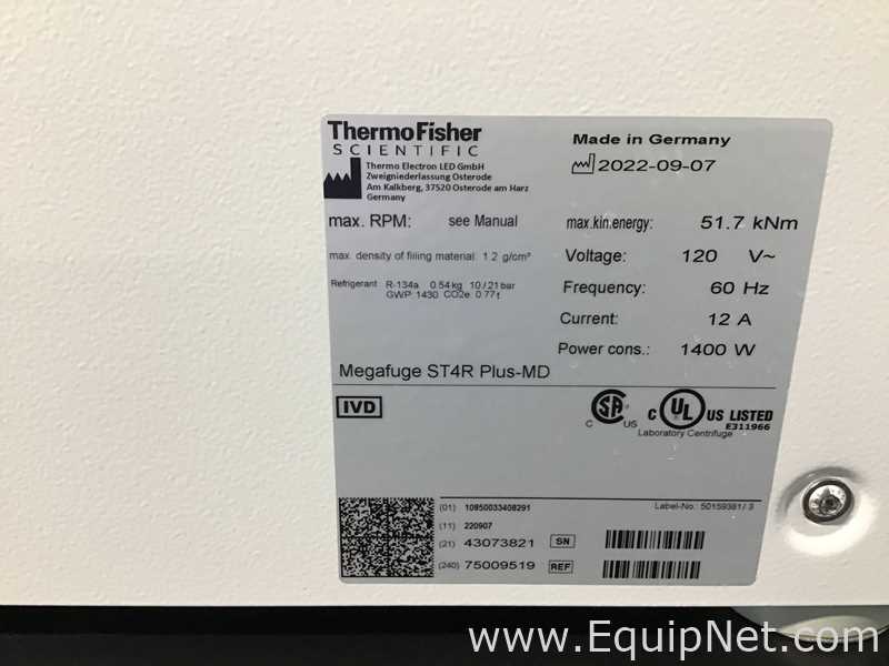 Centrífuga para Laboratórios Thermo Fisher Scientific Megafuge ST Plus Series