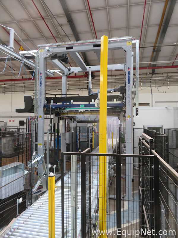 Robopac Genesis Futura HS High-Speed Automatic Stretch Wrapper With Wrapping Machine- Packing Area