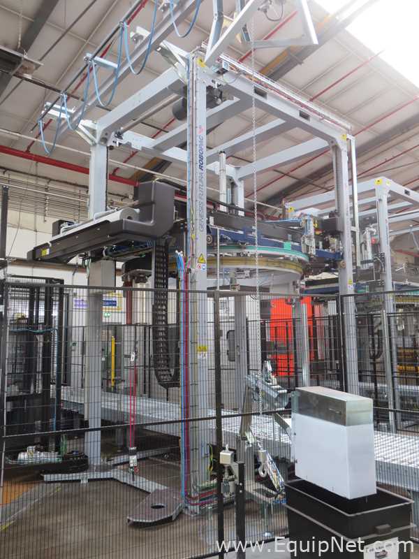 Robopac Genesis Futura HS High-Speed Automatic Stretch Wrapper With Wrapping Machine- Packing Area